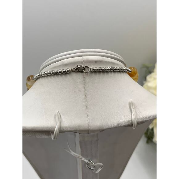 Vintage Yellow Red Orange Swirl Amber Cherry Butterscotch Bakelite Necklace 150g - Picture 5 of 11